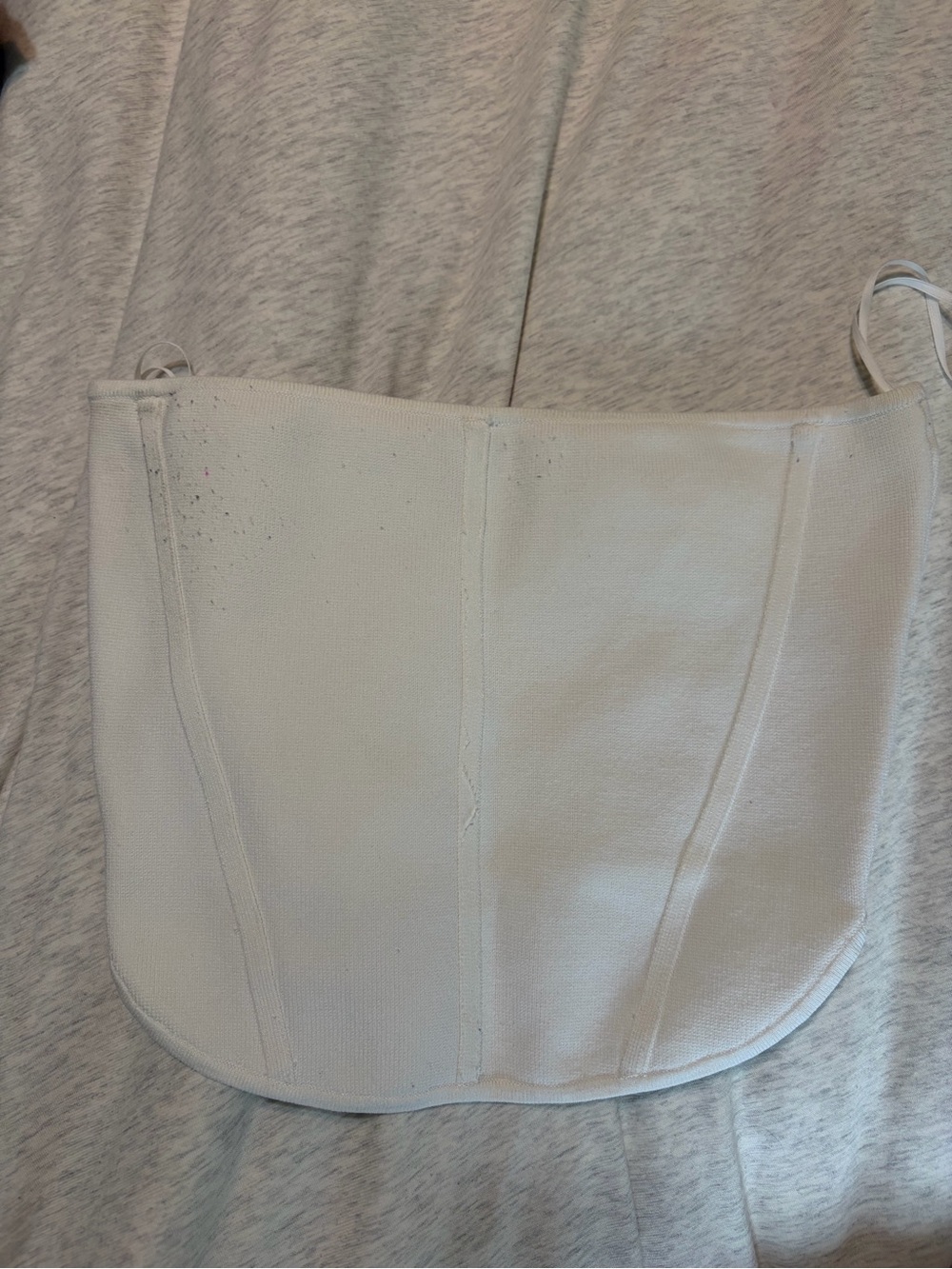 Aritzia White Canvas Crossbody Bag